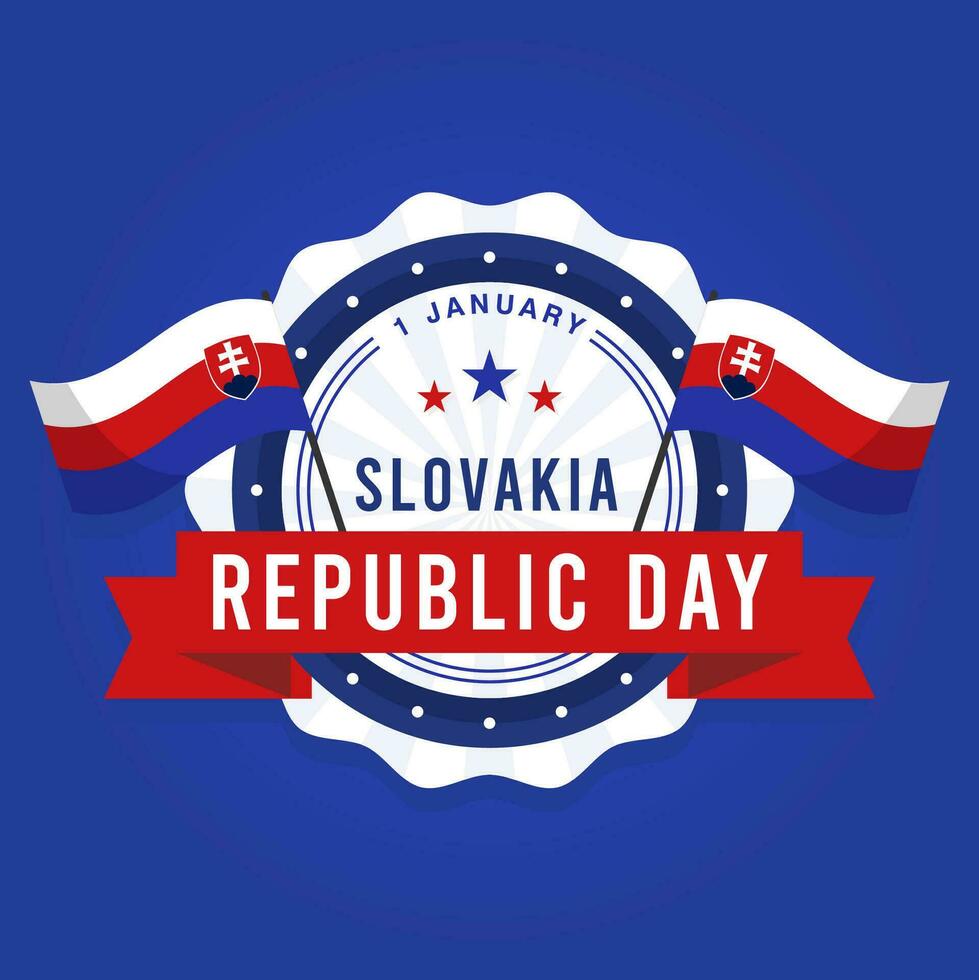 Slovakia Republic Day illustration vector background. Vector eps 10