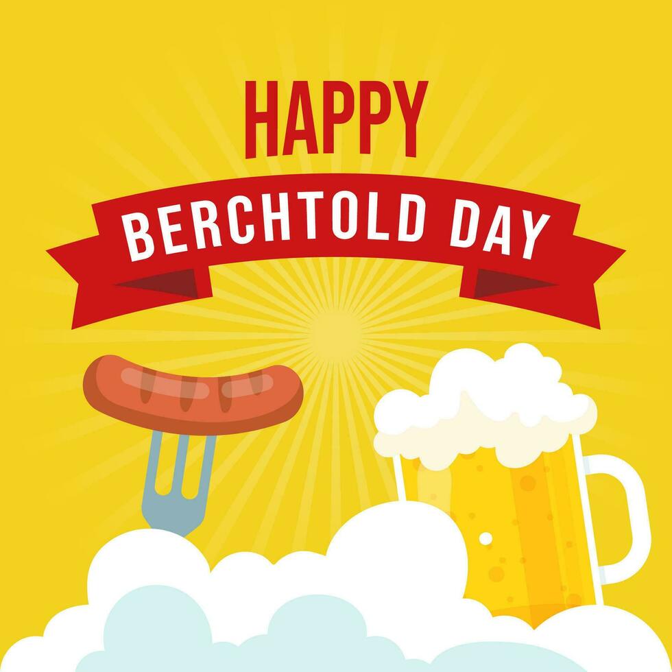 Berchtold day illustration vector background. Vector eps 10