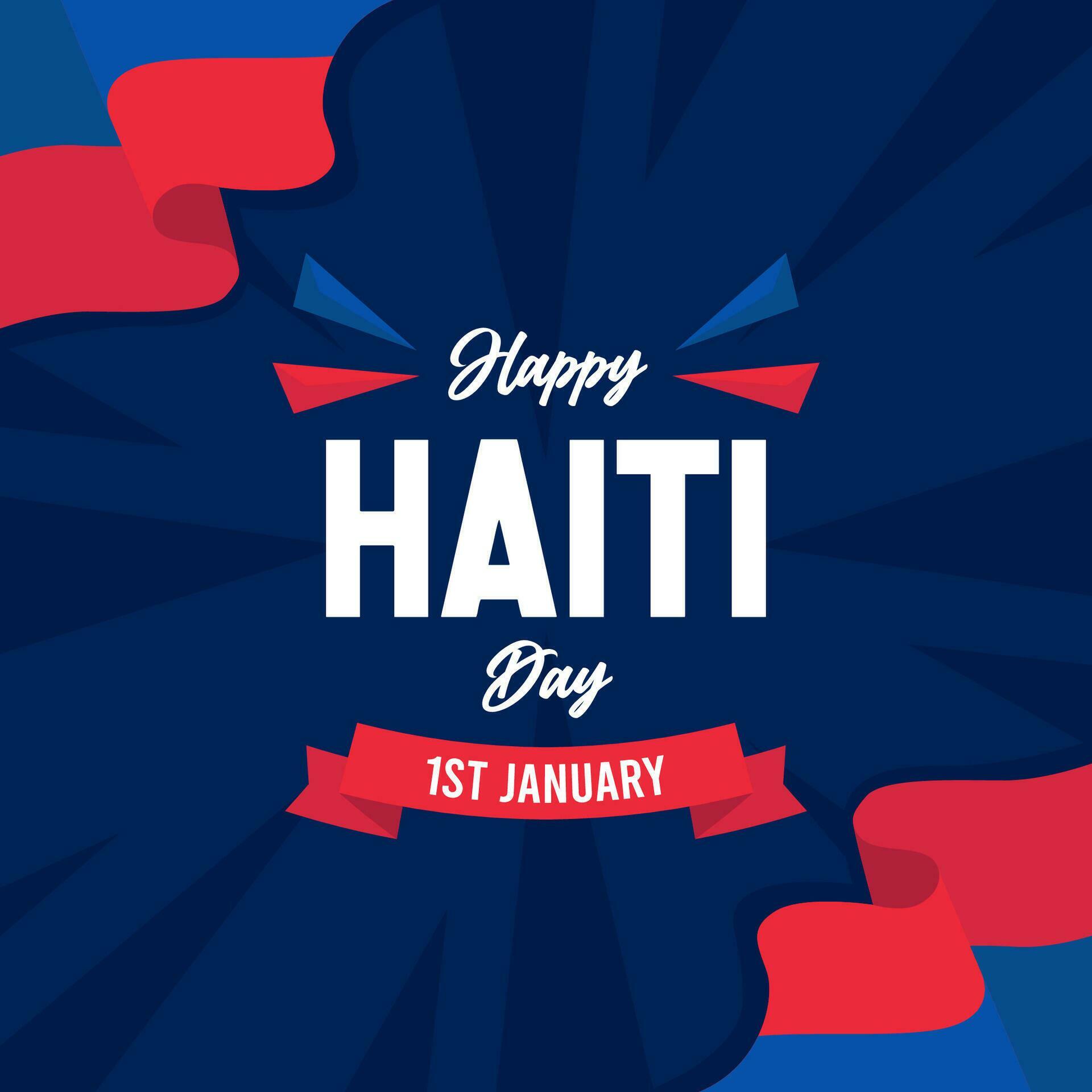 Happy Haiti Independence Day illustration vector background. Vector eps