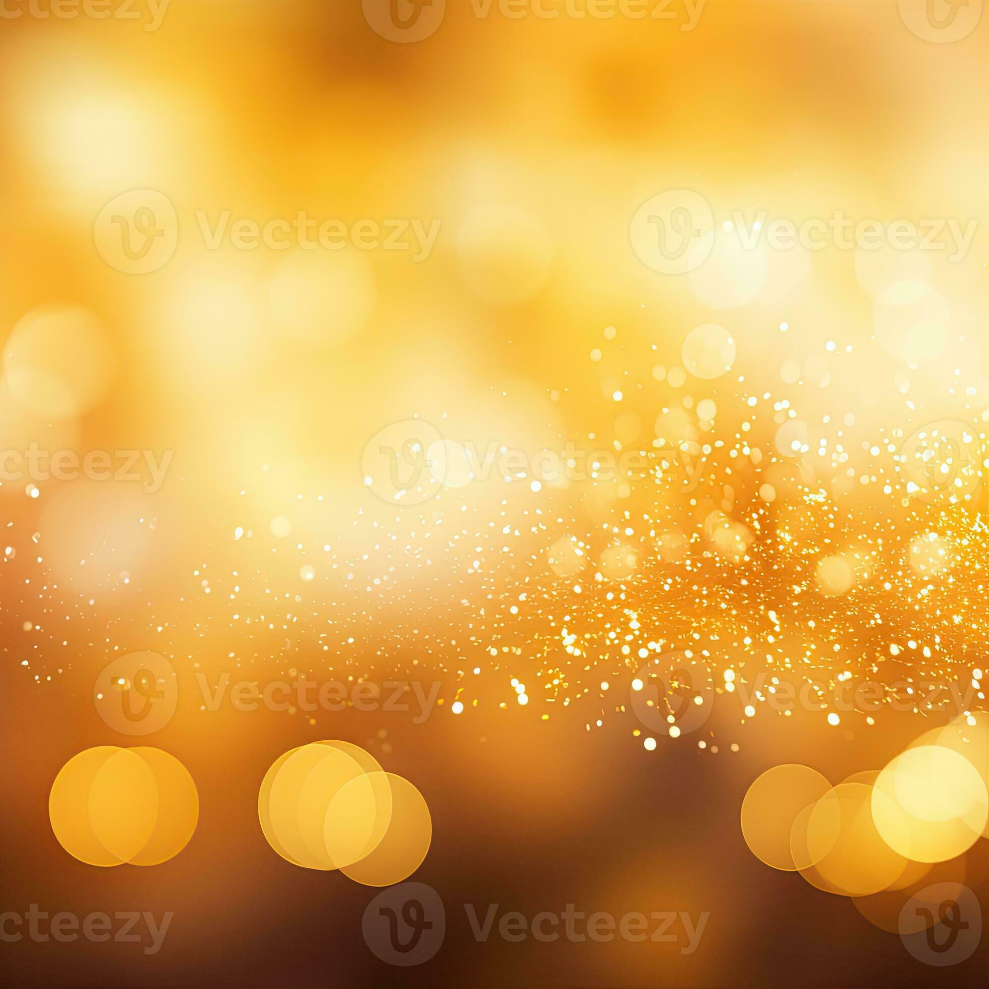 Shining abstract yellow orange background, bokeh effect, blur, gradient