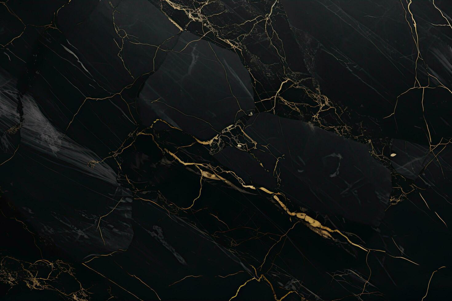 Marble texture, background, surface, black color. Generative AI photo