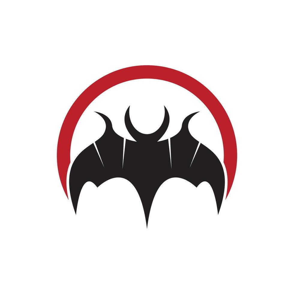 volador murciélago silueta logo diseño vector modelo ilustración