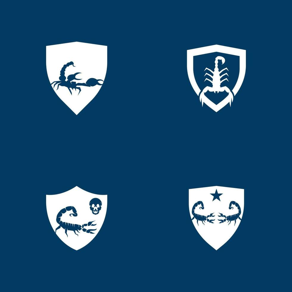 Scorpion icon and symbol vector template