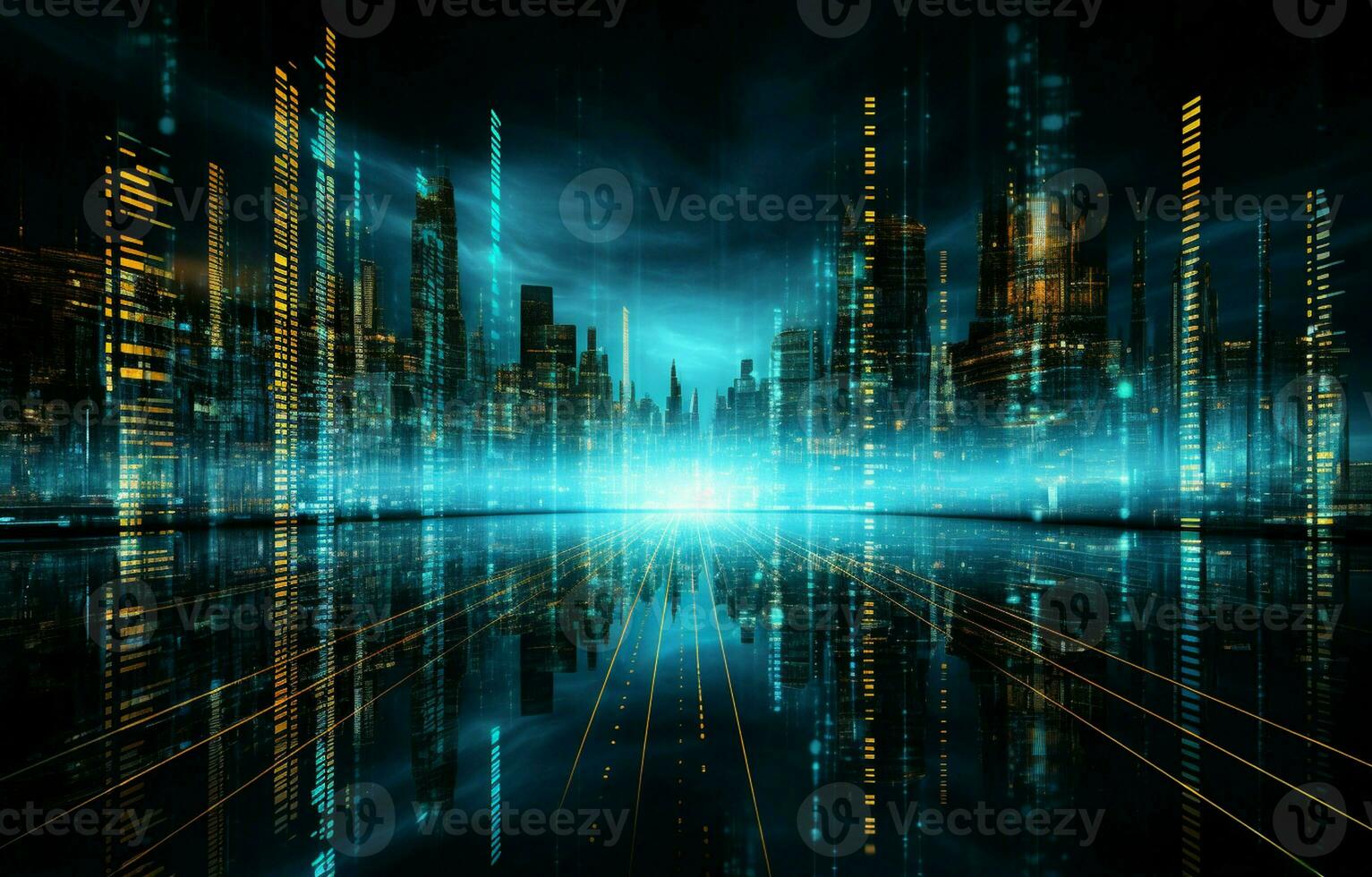 3D rendering. neon-lit tunnel from science fiction. Cyberpunk or high-tech future background with an abstract high-tech tunnel. pink and red hues. AI Generative photo