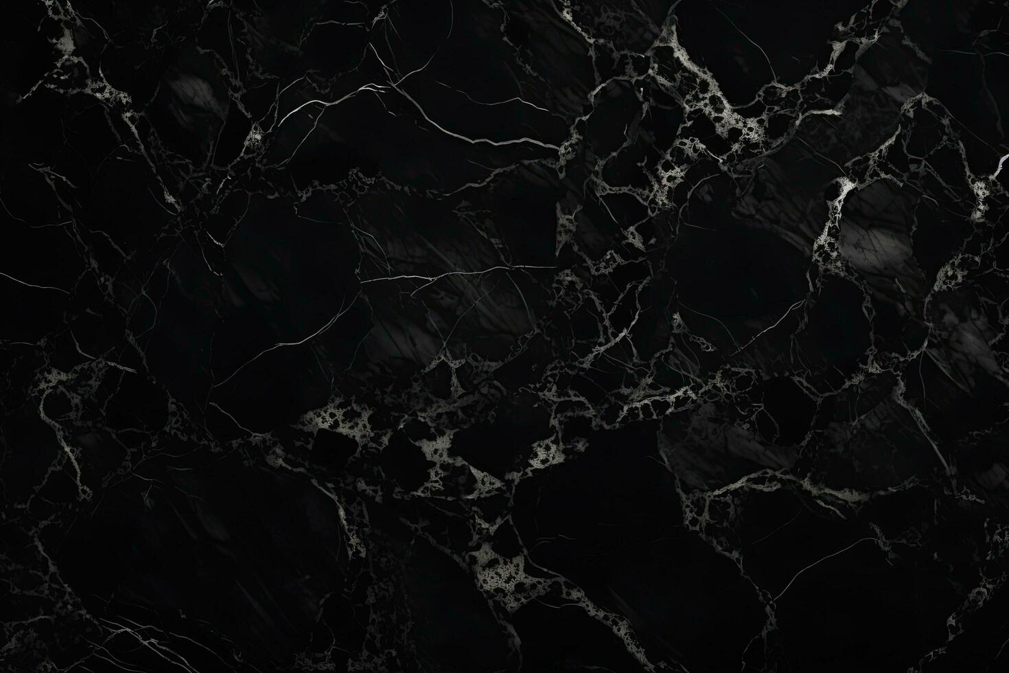 Marble texture, background, surface, black color. Generative AI photo