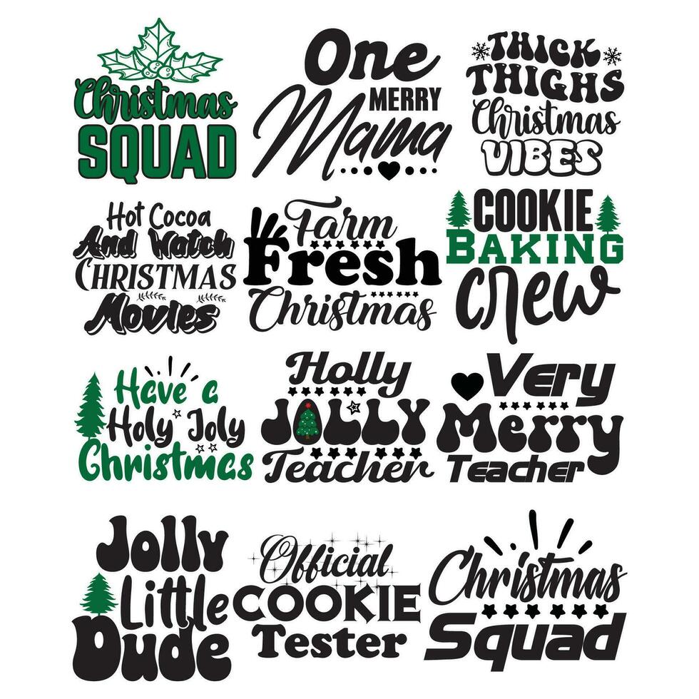 Christmas quote awesome typography design graphic vector