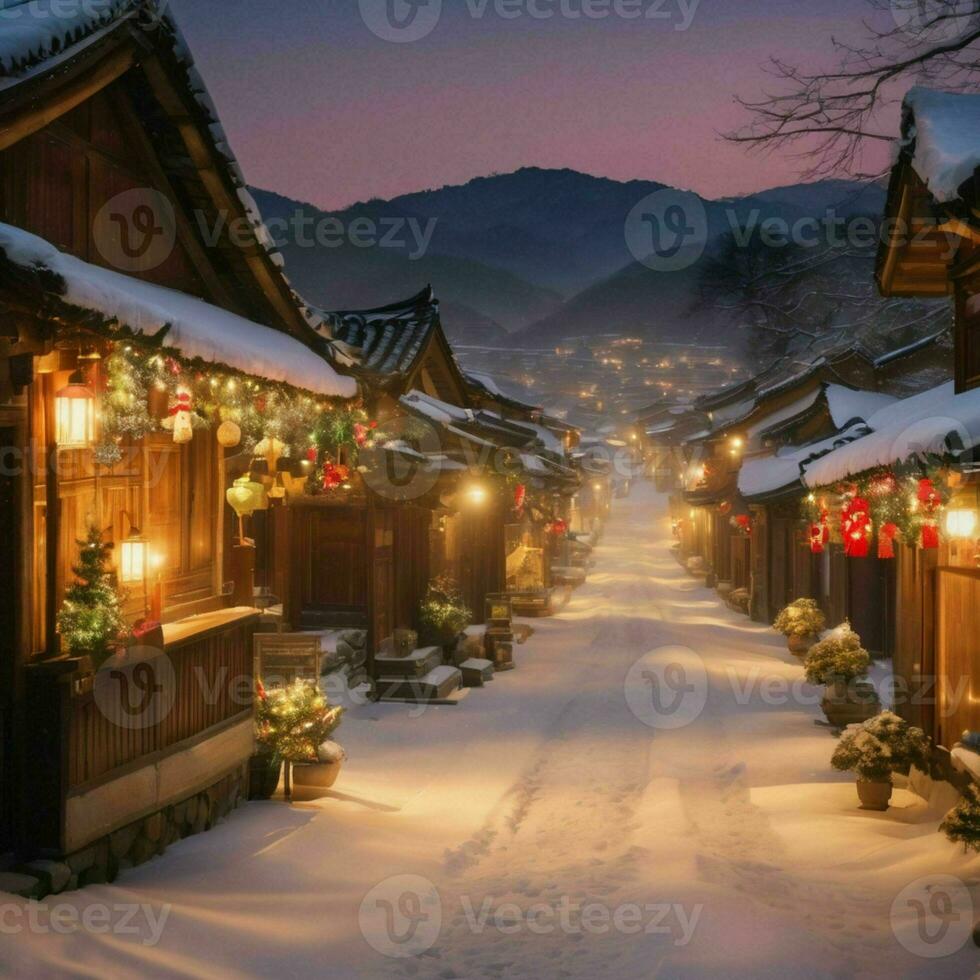 snow atmosphere, christmas eve snow atmosphere background photo