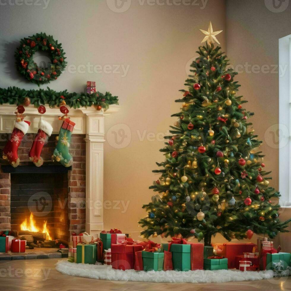christmas atmosphere background photo
