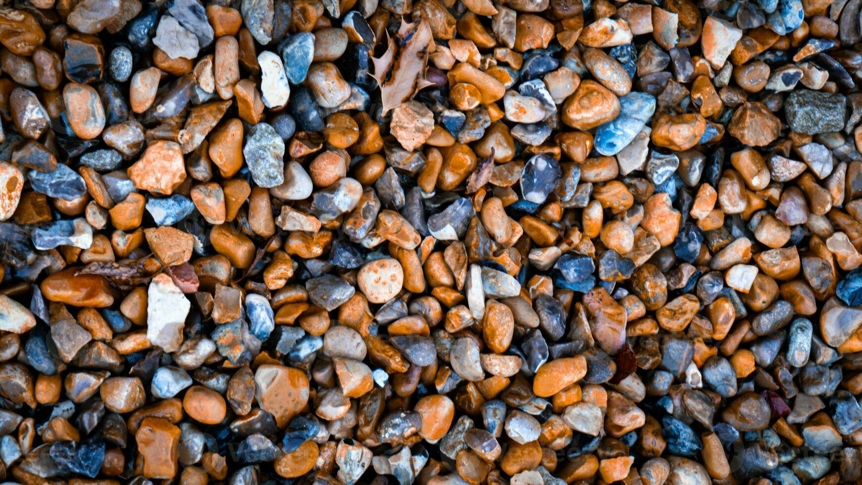 arenoso textura de grava y piedras foto