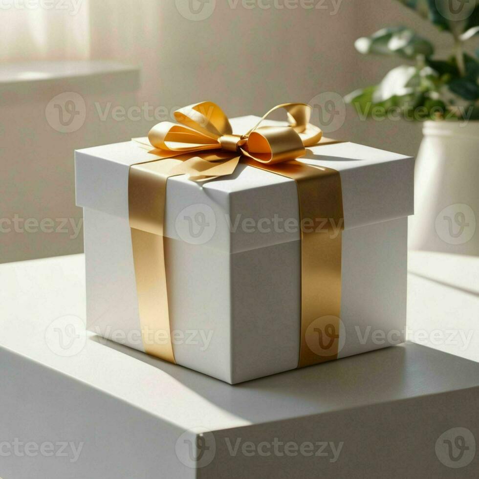 background gift box ,white gift box photo