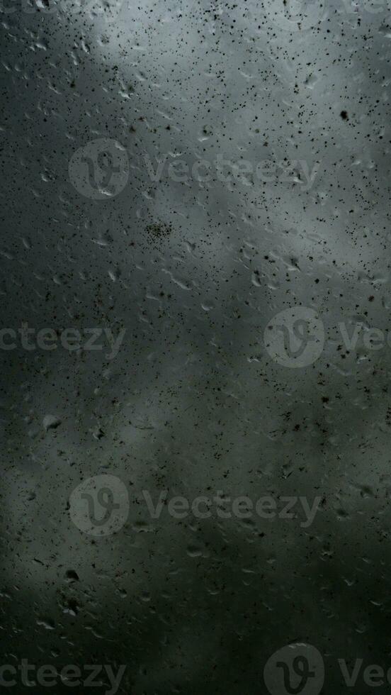 rain water drops on glass photo