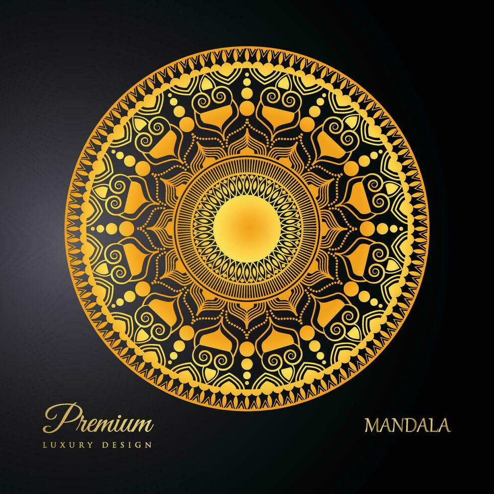 Premium Luxury Mandala Design, Mandala Design, Luxury Mandala Background vector