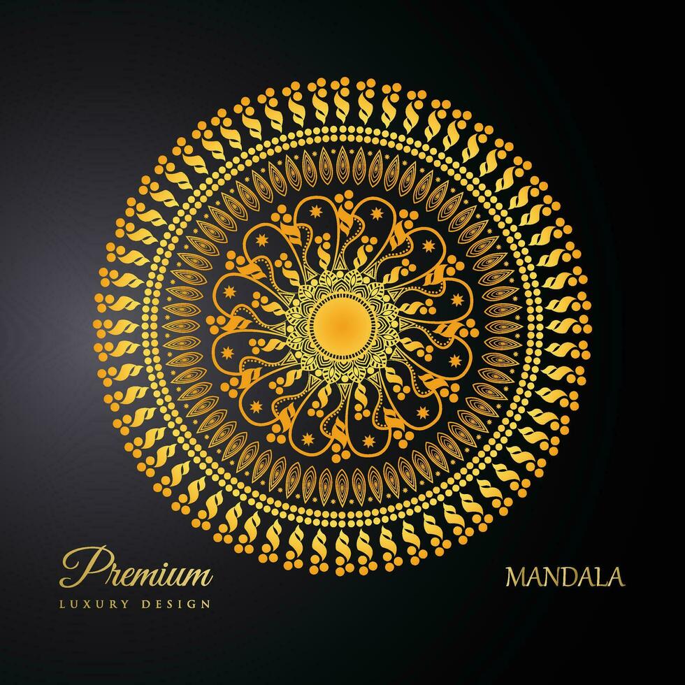 Premium Luxury Mandala Design, Mandala Design, Luxury Mandala Background vector