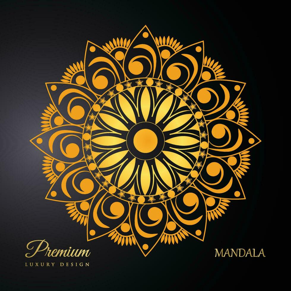 prima lujo mandala diseño, mandala diseño, lujo mandala antecedentes vector