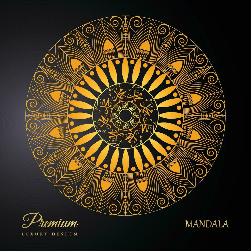 Premium Luxury Mandala Design, Mandala Design, Luxury Mandala Background vector