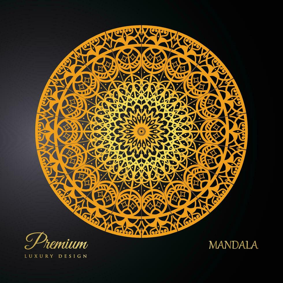 Premium Luxury Mandala Design, Mandala Design, Luxury Mandala Background vector