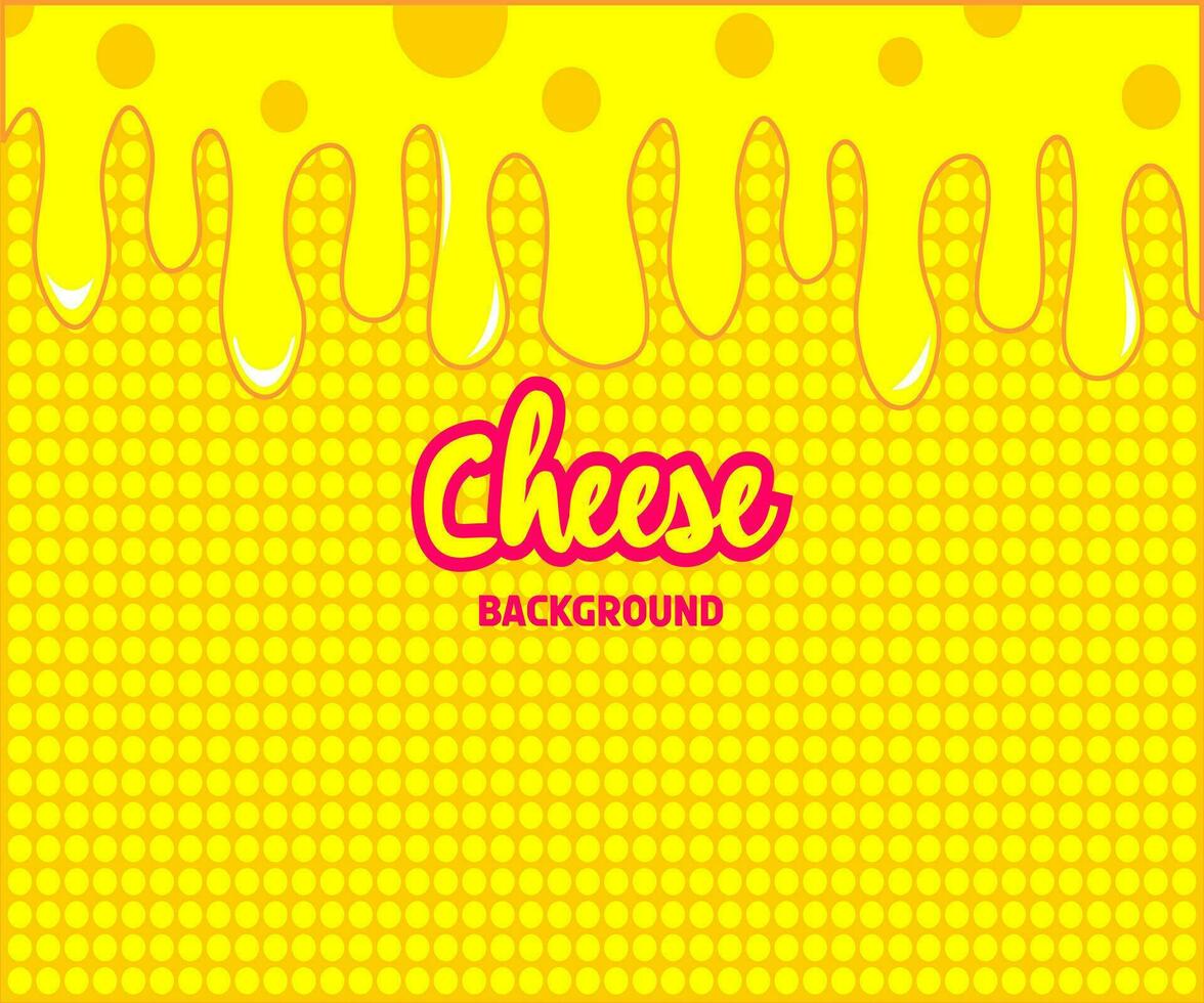 melted cheese background vector