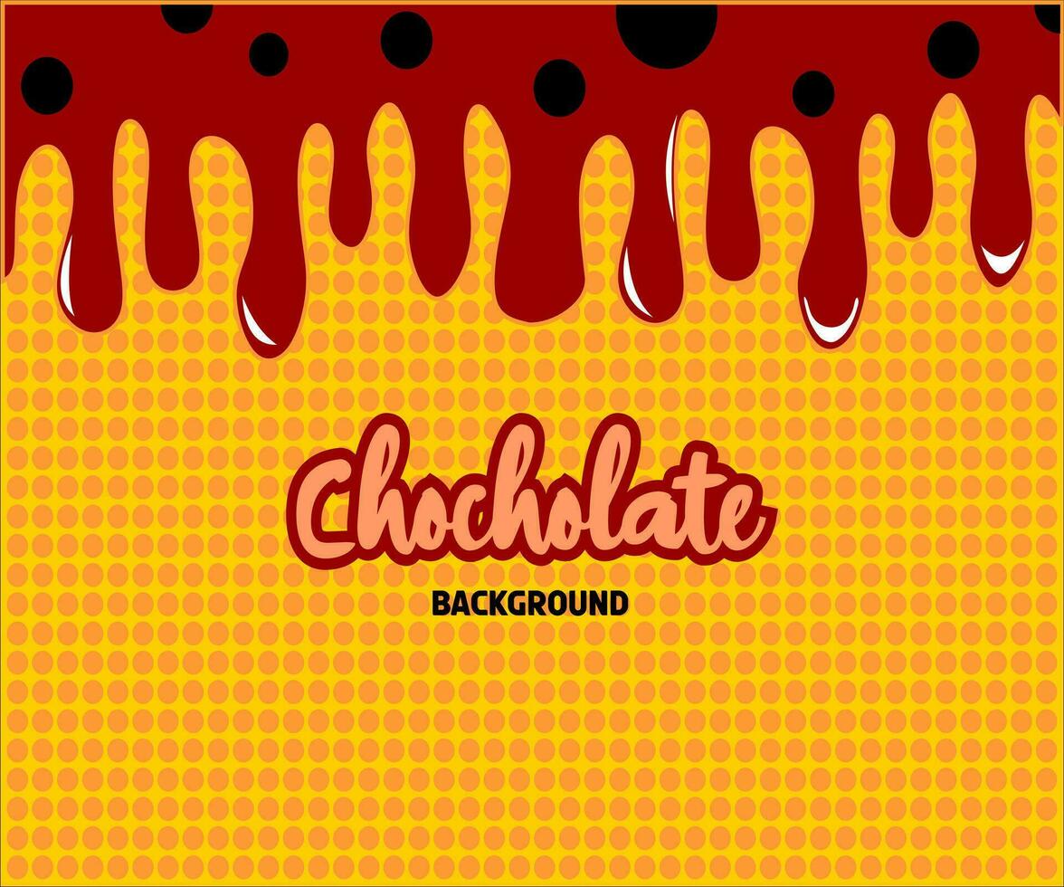 melted chocolate vector design background
