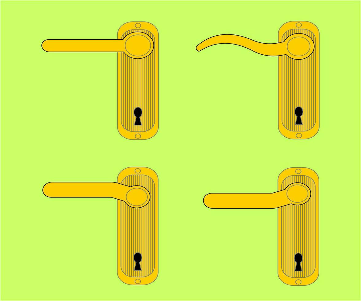 Door Handle Design Vector illustration