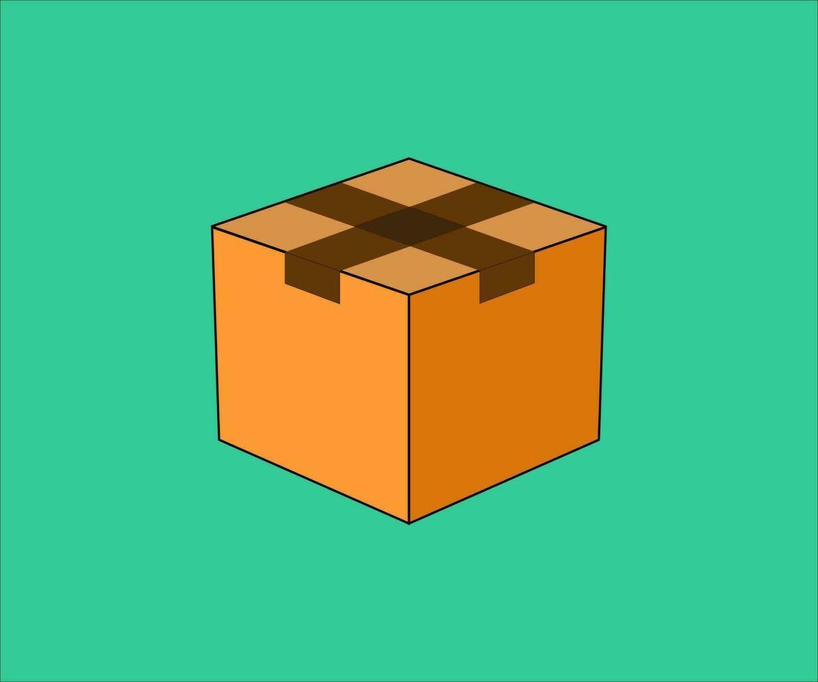 cerrado caja ilustración vector