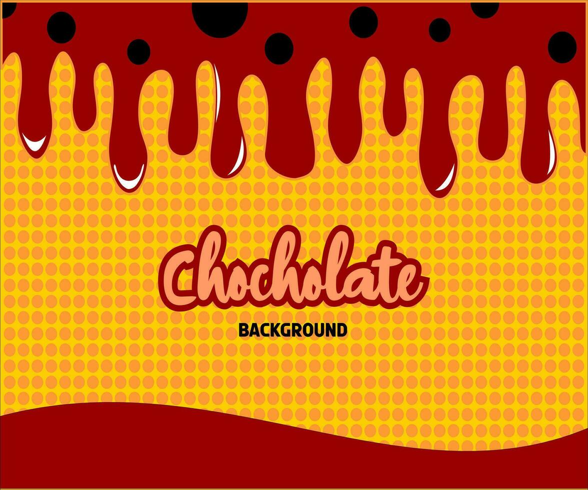 Derretido chocolate vector diseño antecedentes