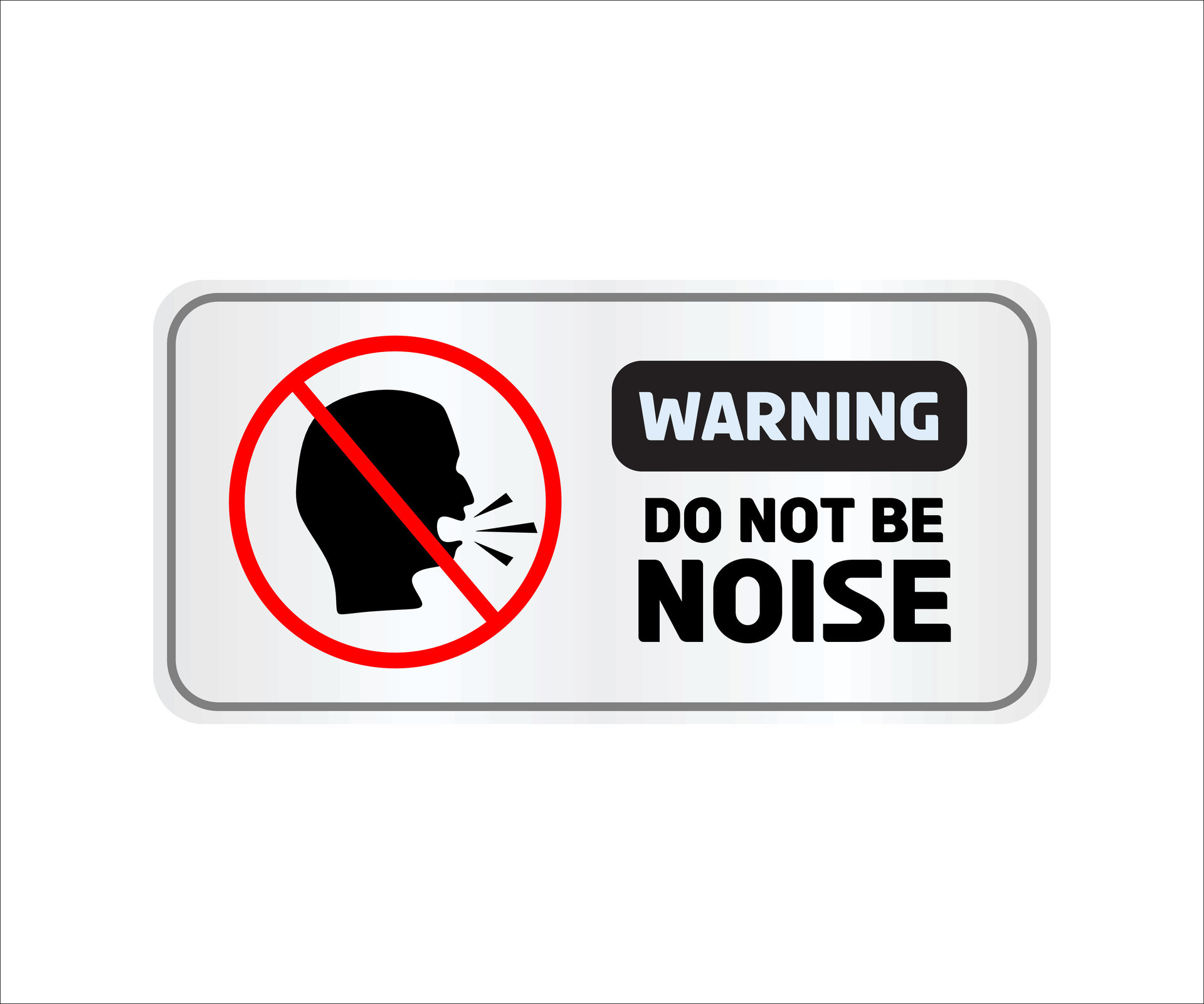 Do Not Make Noise Sign Vector 31716314 Vector Art at Vecteezy