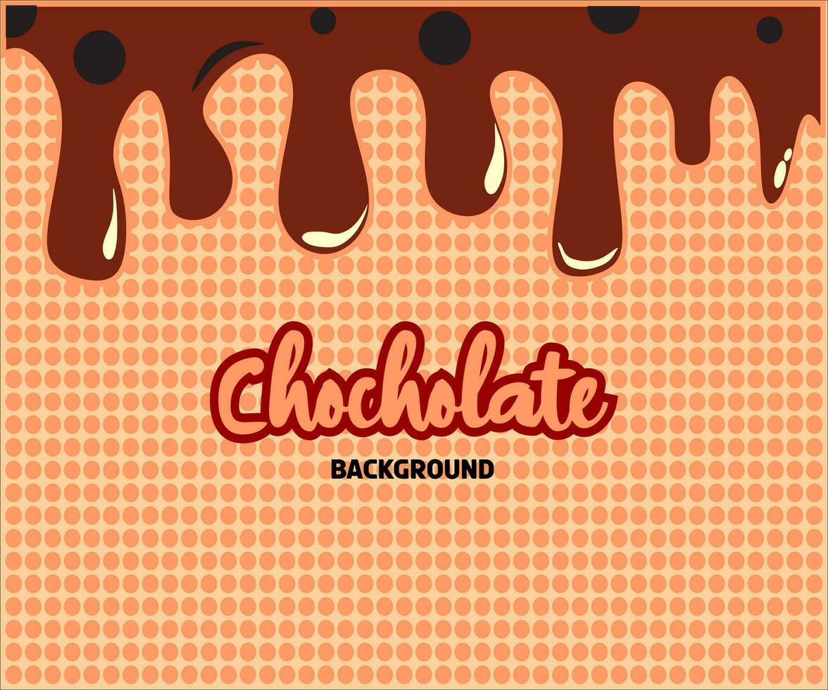 melted chocolate vector design background