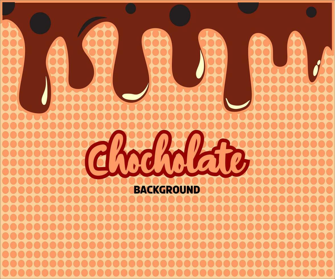 Derretido chocolate vector diseño antecedentes