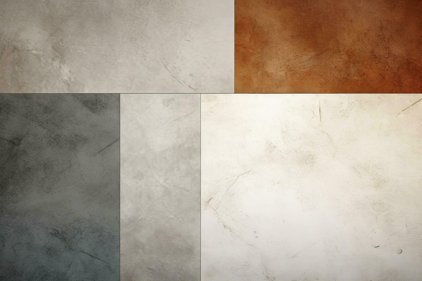 Abstract geometric gray brown background, empty space for design. Generative AI photo