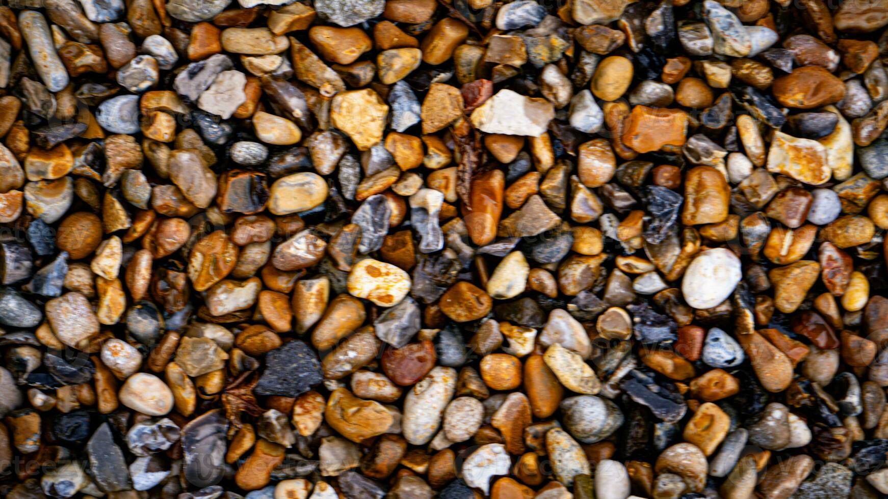 Gritty Texture of Gravel and Stones photo