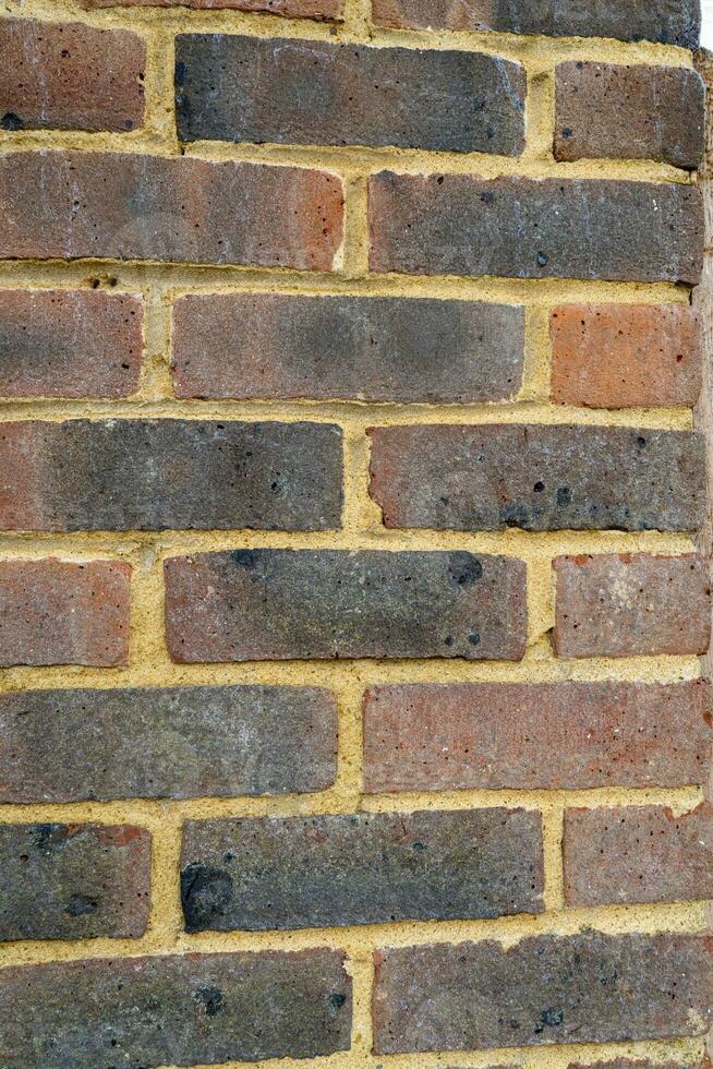 texture background of red brick wall photo