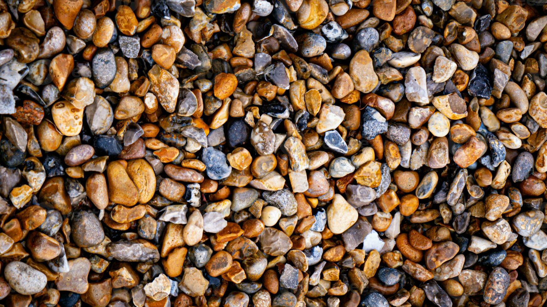 Gritty Texture of Gravel and Stones photo