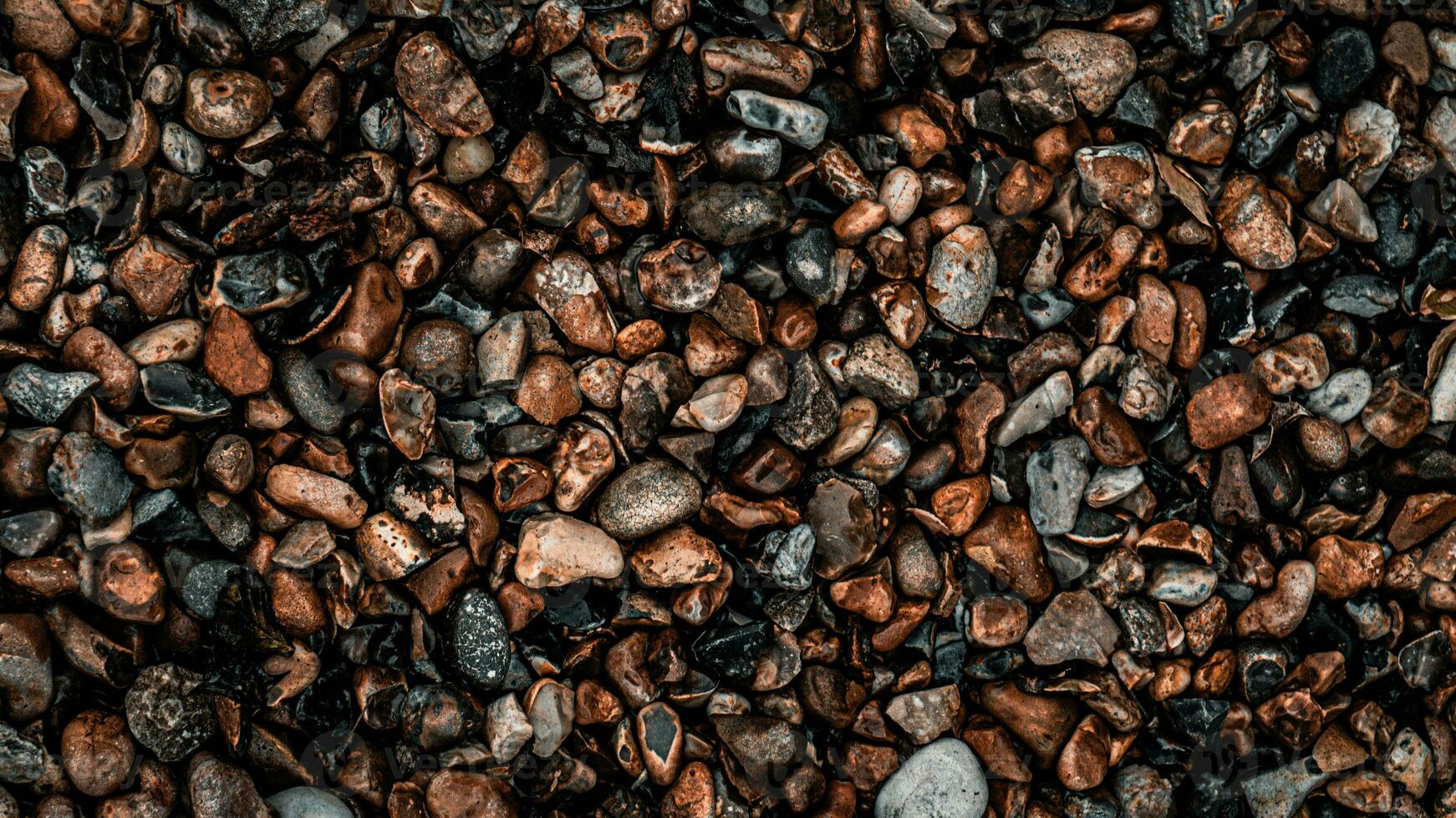 Gritty Texture of Gravel and Stones photo