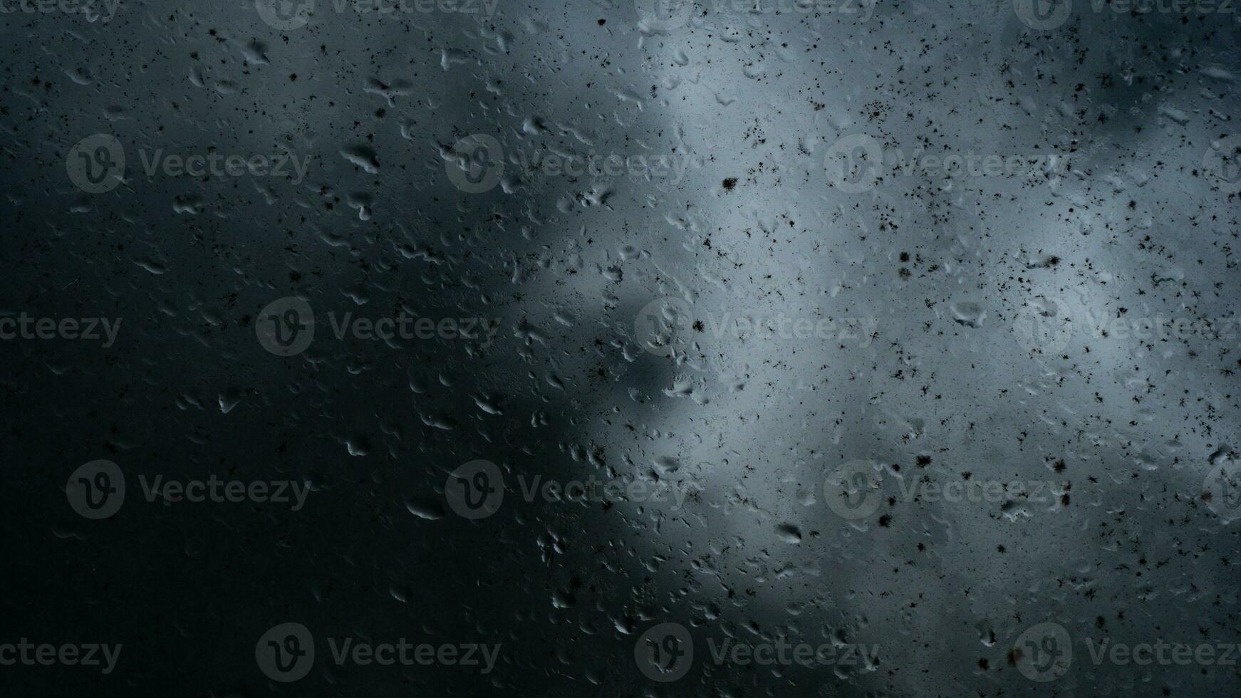 rain water drops on glass photo