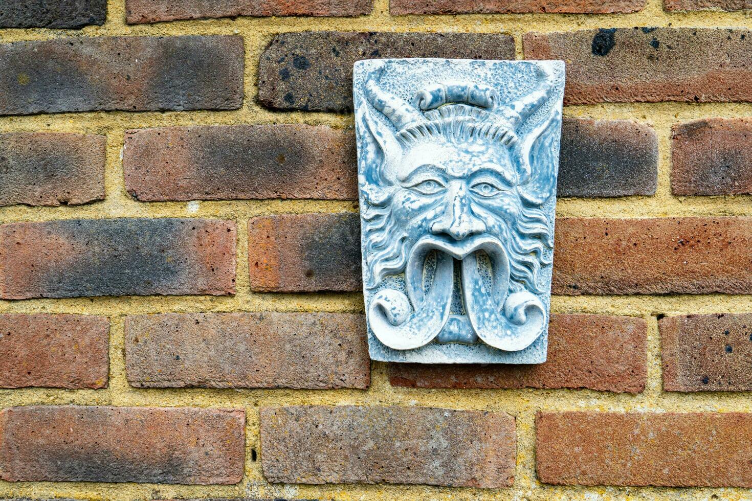 texture background of red brick wall photo