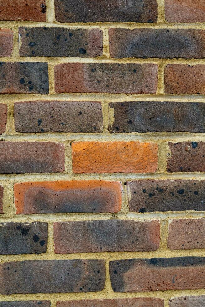 texture background of red brick wall photo