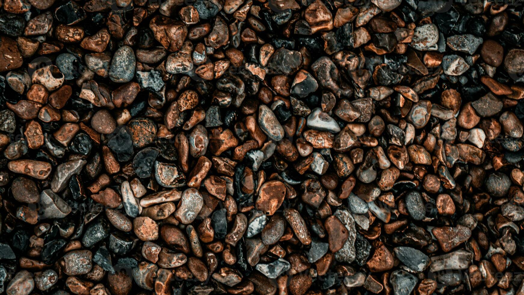 Gritty Texture of Gravel and Stones photo