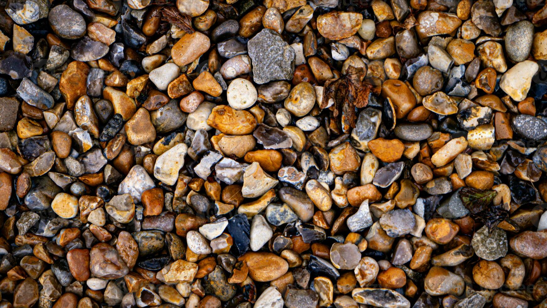 Gritty Texture of Gravel and Stones photo