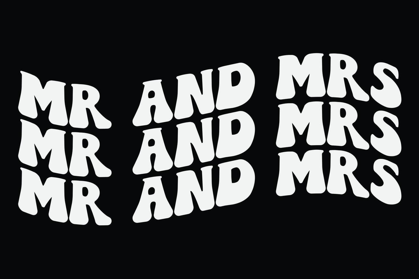 Me and Mrs Funny T-Shirt Design vector