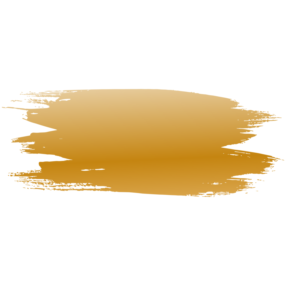 Abstract gradient golden background. Brush stroke. Place for text png