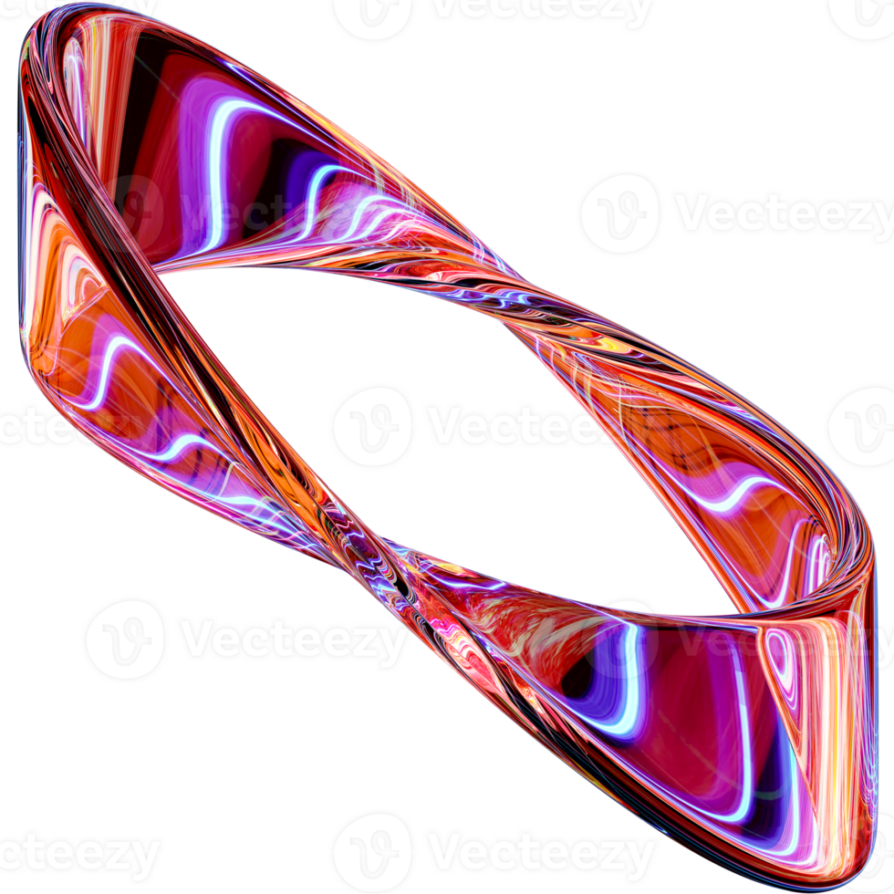 Abstract Lightning In Glass Shapes png