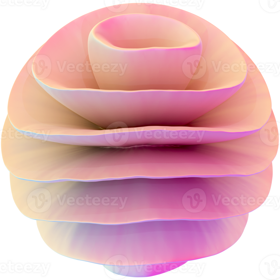 Abstract Pink Pearl Y2K Shape png