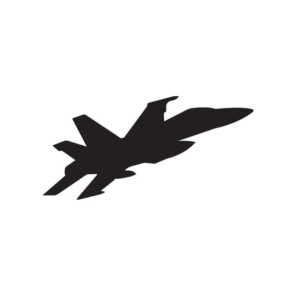 fighter jet icon vector illustration logo design