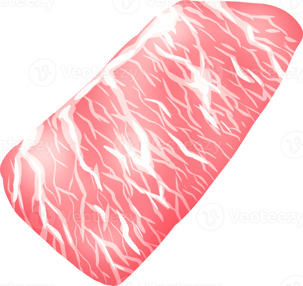 shabu raw meat slice png