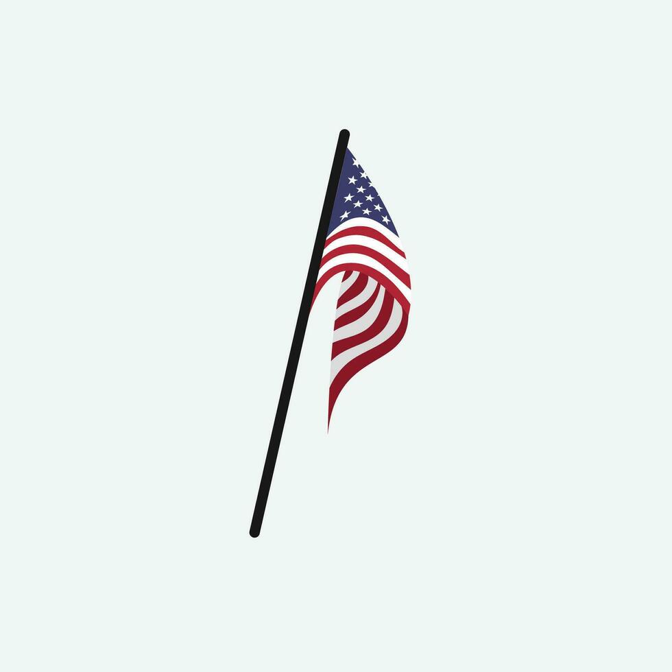 America bandera icono vector