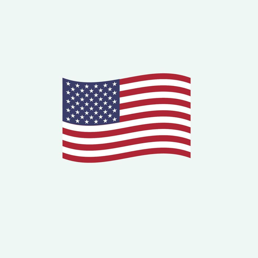 America flag icon vector