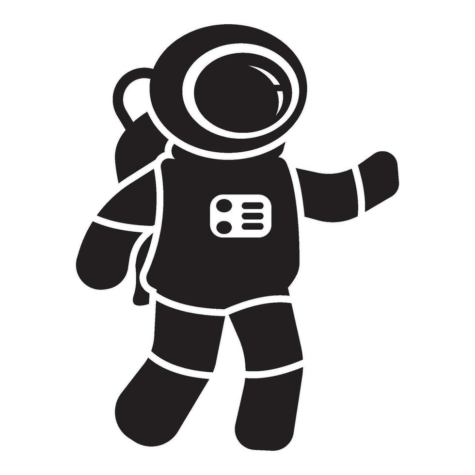 Astronaut icon logo vector design template illustration