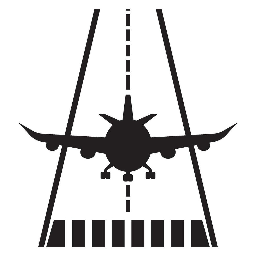 Airport icon logo vector design template illustration