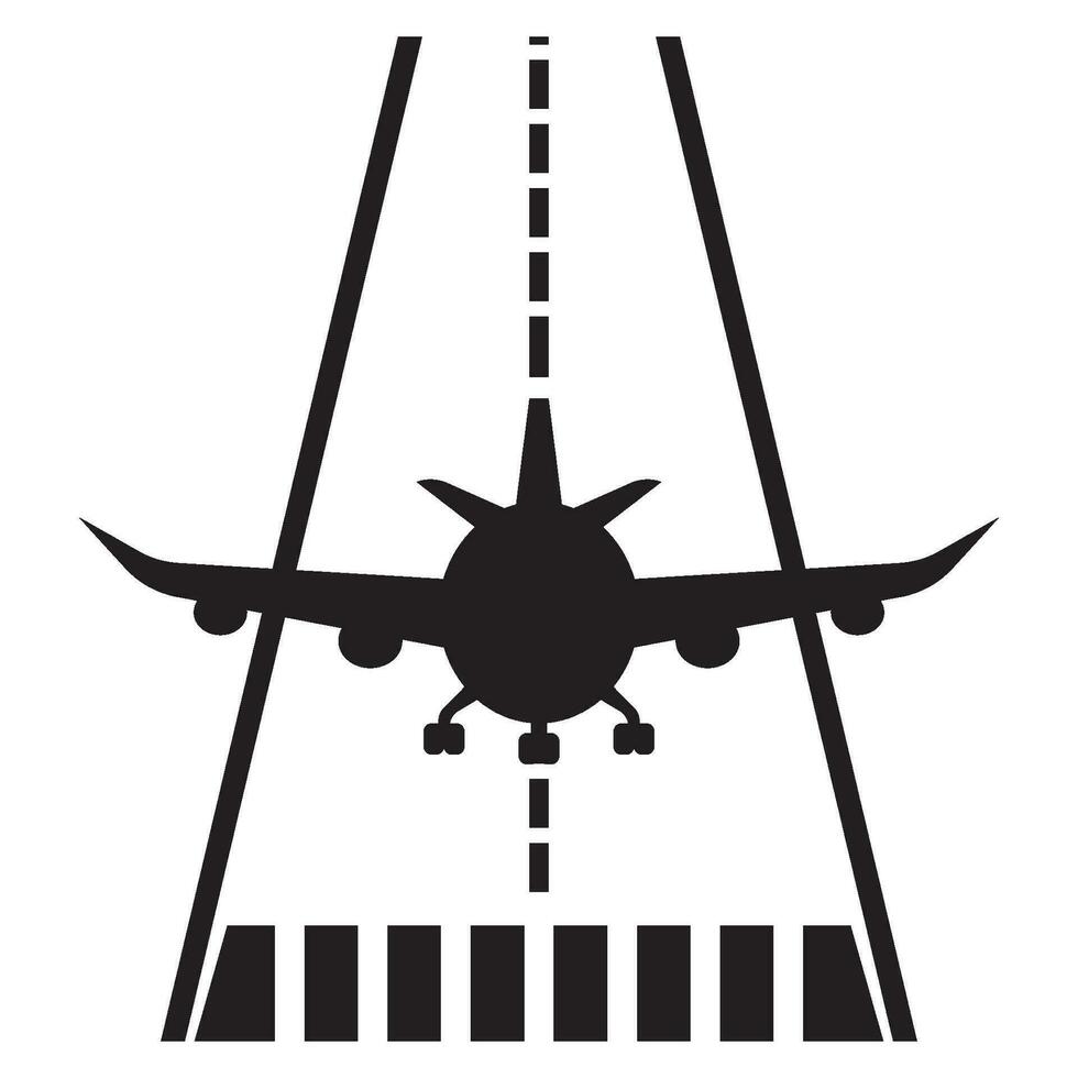 aeropuerto icono logo vector diseño modelo ilustración