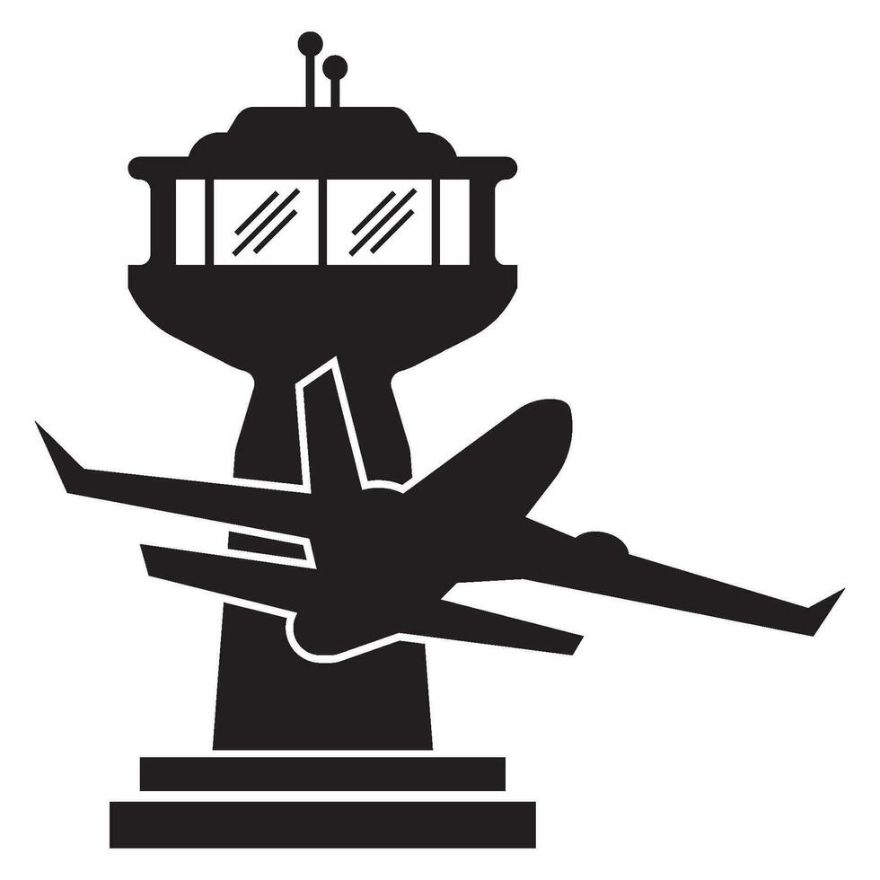 aeropuerto icono logo vector diseño modelo ilustración